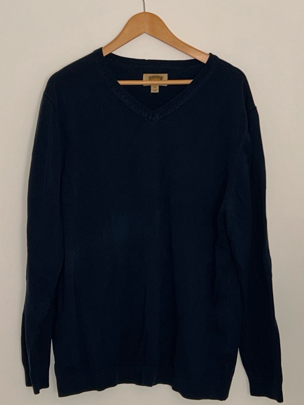 Foundry Men's V-Neck Sweater in Blue